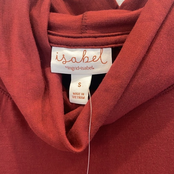 NWT Isabel Maternity Burgundy Top size S - Picture 2 of 5